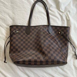 Louis Vuitton Neverfull Dark Brown Checkered Tote